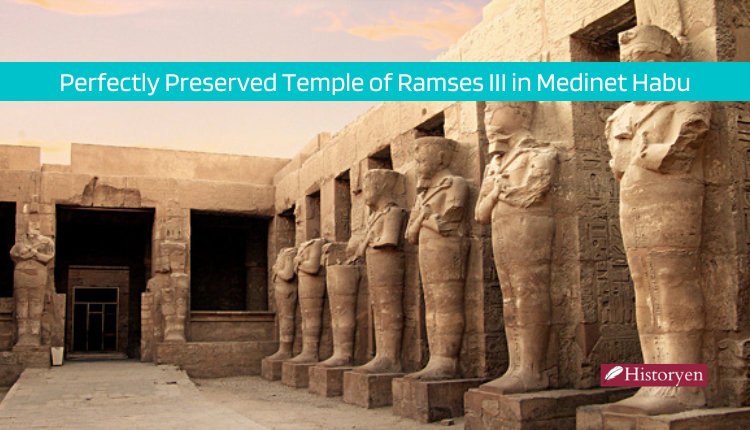 Perfectly Preserved Temple of Ramses III in Medinet Habu