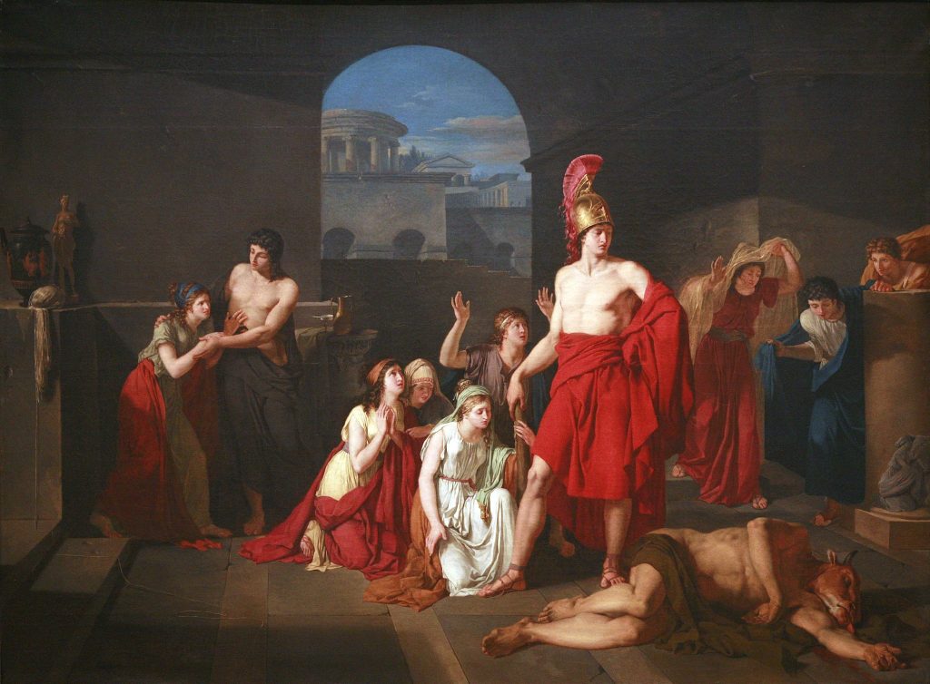 Theseus Victor of the Minotaur painting