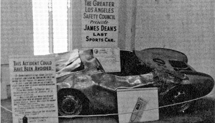 Car of James Dean after the accident