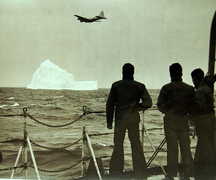 A PB-1G on International Ice Patrol in 1948, seen from USCGC Mendota. Courtesy of the United States National Naval Museum.