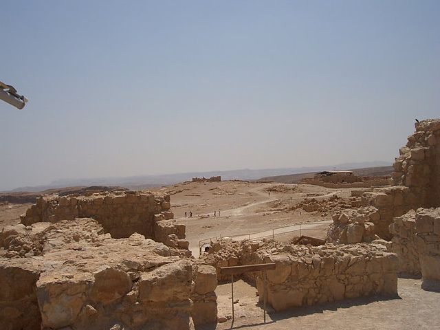 ruins in Masada