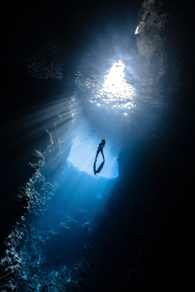 underwater cave diving  - Dangerous Attractions in the World