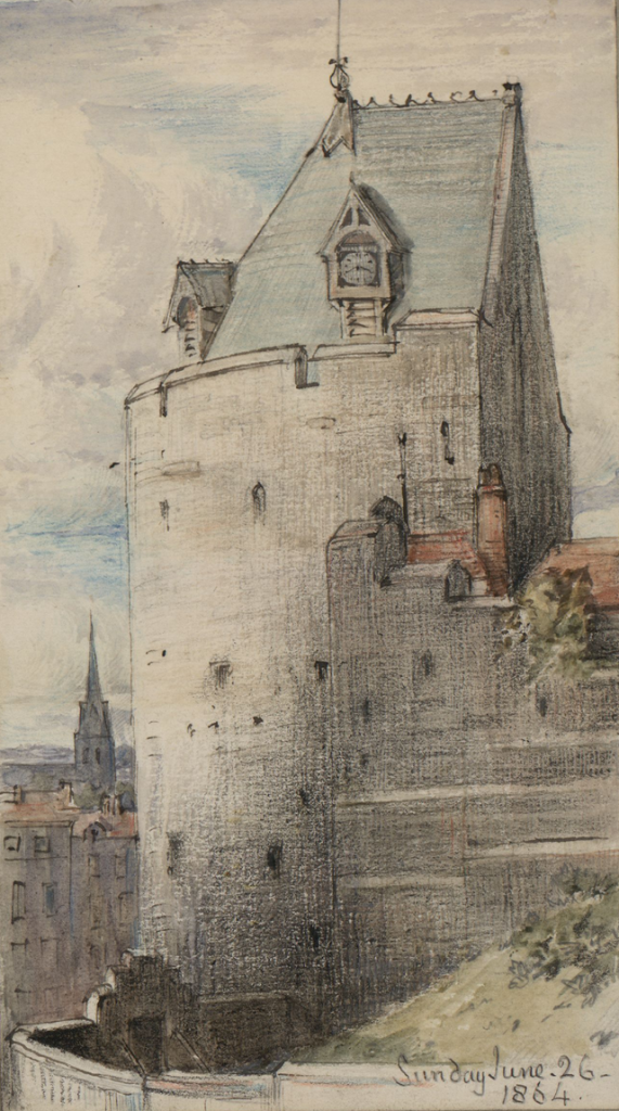 Windsor Castle by Francis Elizabeth Wynne from a sketchbook. (June 26, 1864)