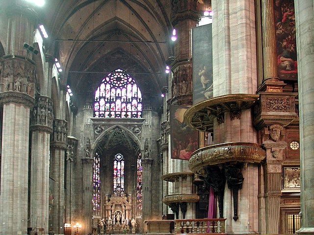 Interior of the Duomo di Milano