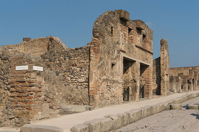 Ruins of a house with two floors in Pompeii - Famous Archaeological Sites
