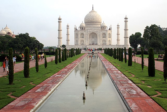Taj Mahal world heritage site in Agra, India.