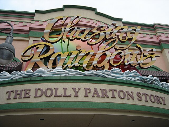 Front of Dolly Parton's Chasing Rainbow museum.