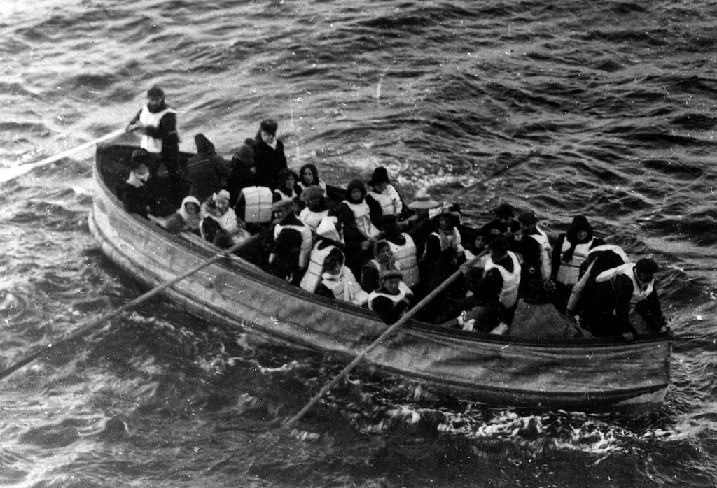 Lifeboat and passengers