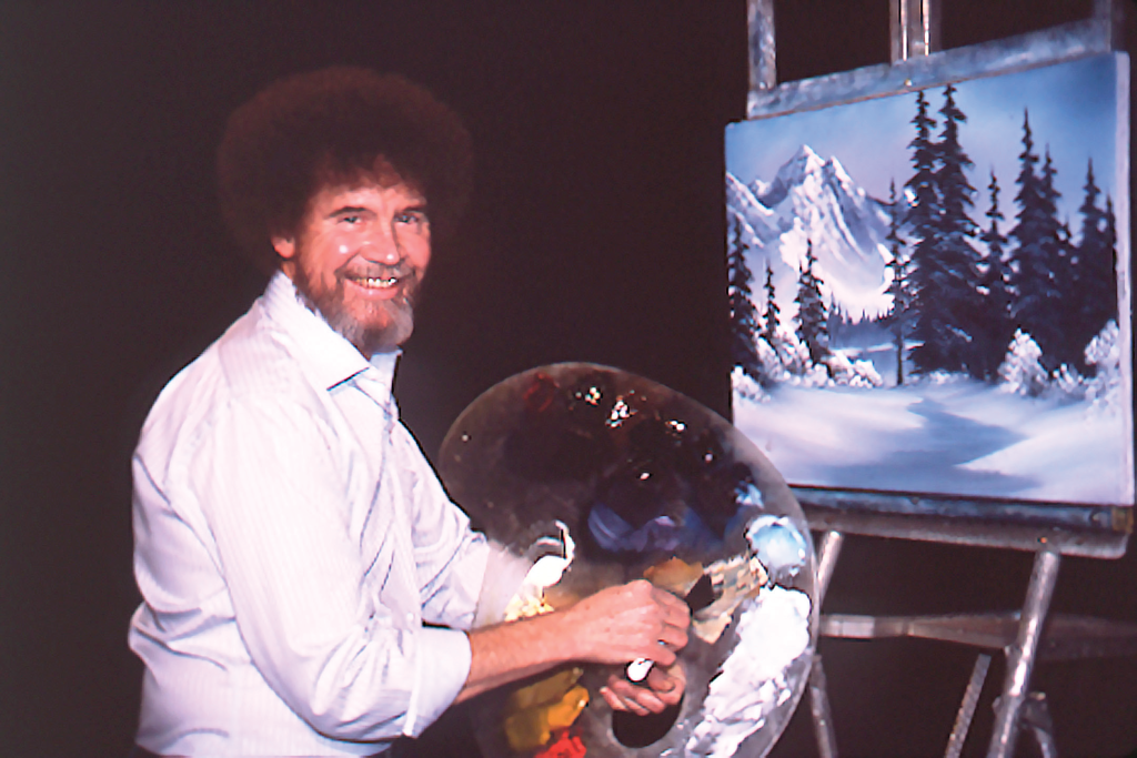 Bob Ross Tv show painting