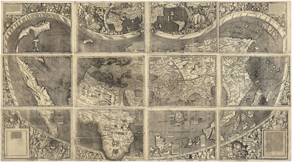 Universalis Cosmographia, the Waldseemüller map dated 1507, depicts the Americas, Africa, Europe, Asia, and the Pacific Ocean separating Asia from the America - Who really discovered America? Who was first?