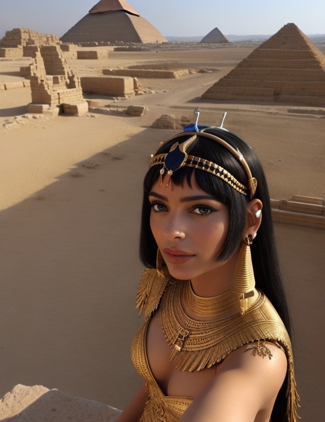 Historical Selfies 4.  Cleopatra