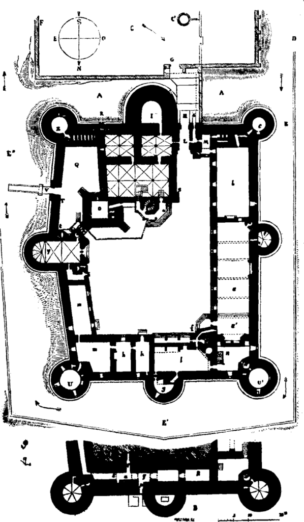 Plan of the Pierrefonds Castle