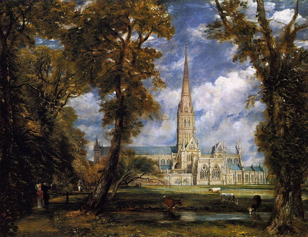 Salisbury Cathedral by John Constable, ca. 1825