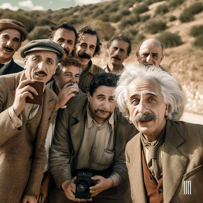Historical Selfies 6. Albert Einstein