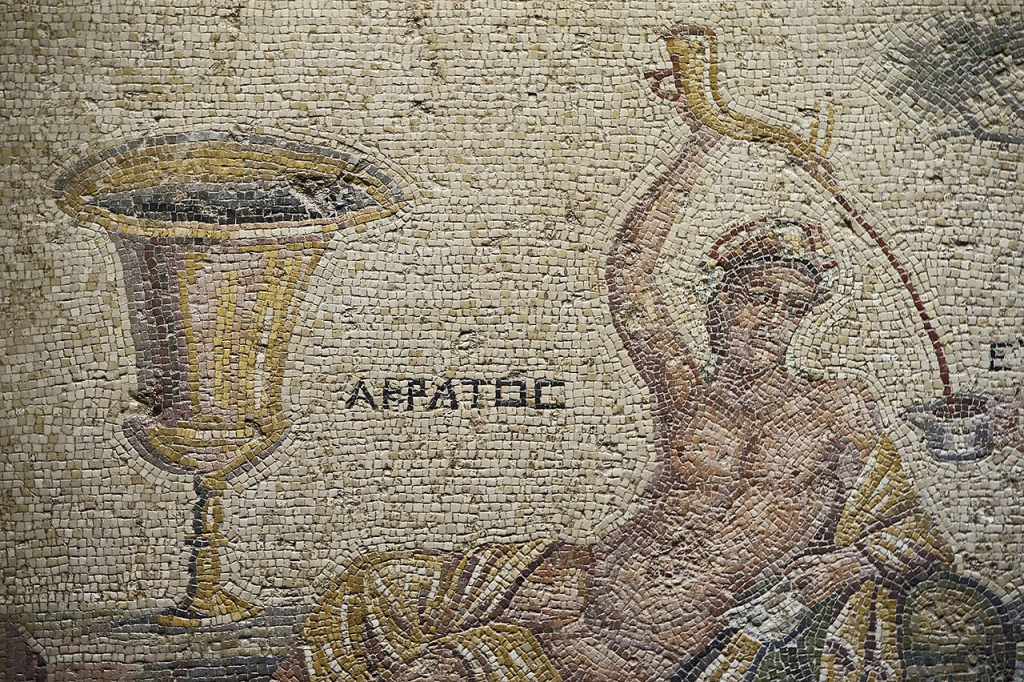 Zeugma Museum Acrotos mosaic | Image Source: Dosseman, CC BY-SA 4.0 https://creativecommons.org/licenses/by-sa/4.0, via Wikimedia Commons