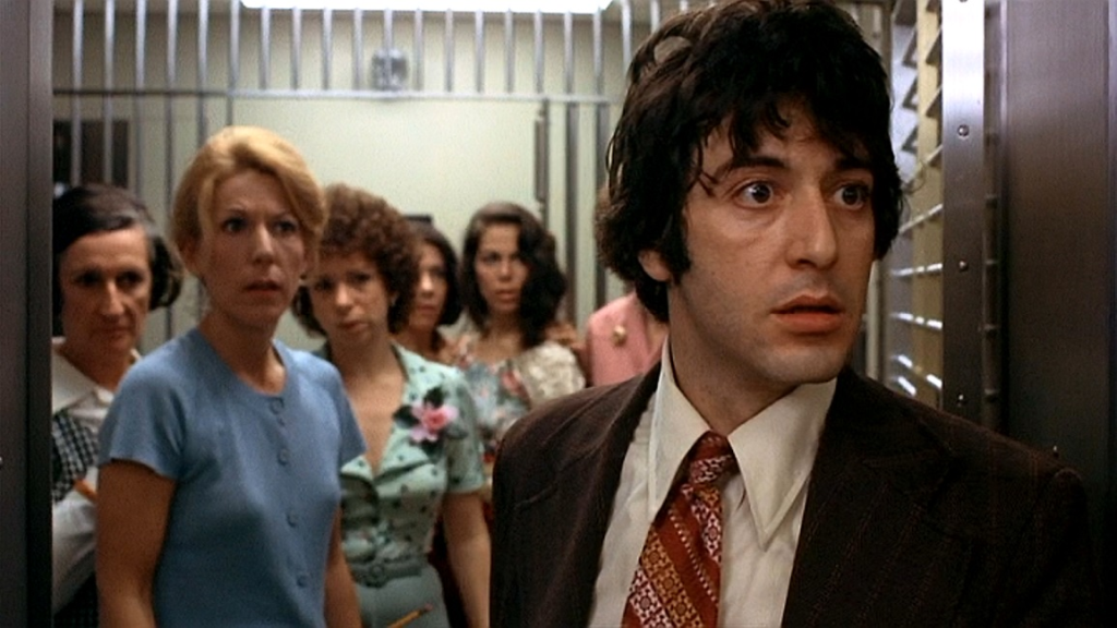 Bank robbery scene from Dog Day Afternoon inspired from the real life story of John Wojtowicz