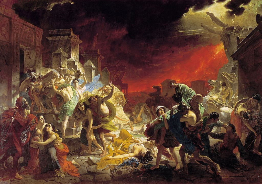 The destruction of Pompeii, Karl Briullov