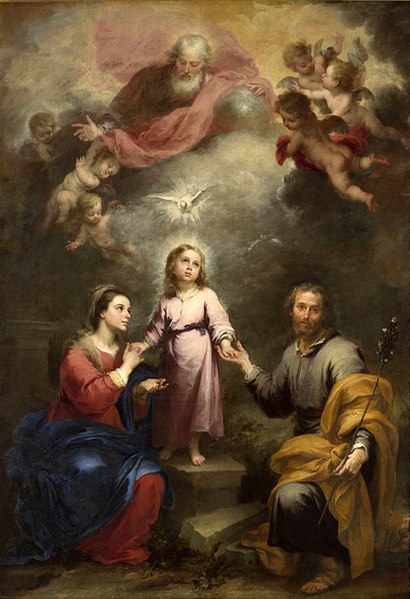 Holy Family with the Holy Spirit by Murillo, 1675–1682