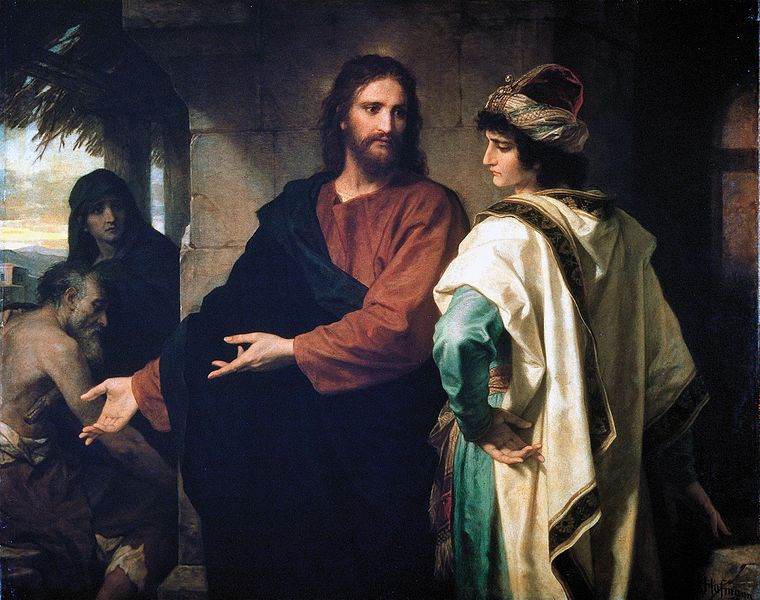 Heinrich Hofmann, "Christ and the Rich Young Ruler", 1889