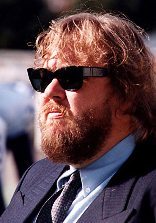 Canadian actor John Candy, photographed by Mike F. Campbell in September 1993 at Ivor Wynne Stadium, Hamilton, Ontario, Canada.