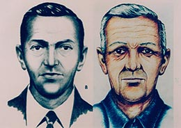 FBI sketches of DB Cooper, with age progression