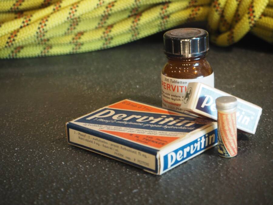 During World War II, military forces distributed Pervitin, a substance containing methamphetamine, to their troops. 